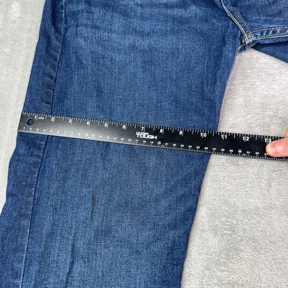 Levi's 505 Regular Fit Jeans Mens 34x34 Fits 34x36‎ Dark Wash Straight Leg Denim